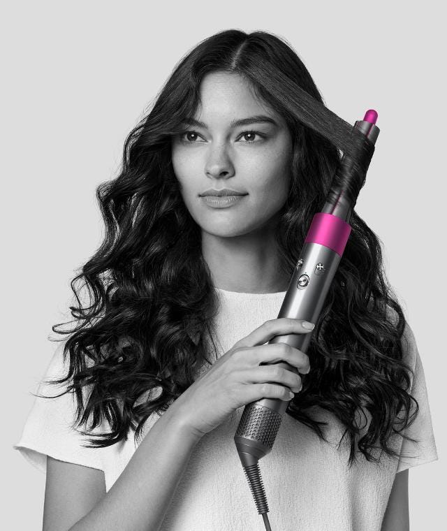 The Dyson Airwrap - technologically advanced hairstyling.