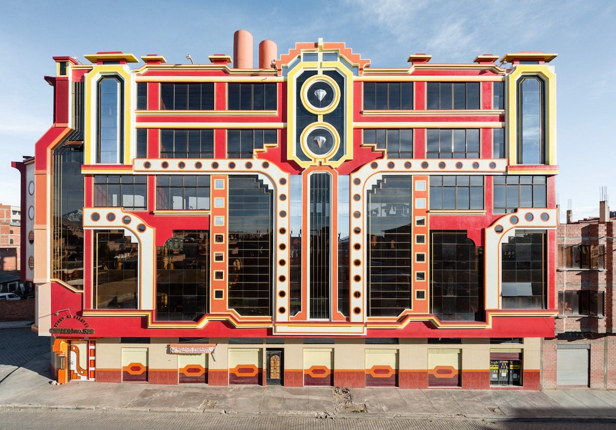 Freddy Mamani has transformed the Bolivian city of El Alto with his extravagant New Andean Architecture - photo by Peter Granser