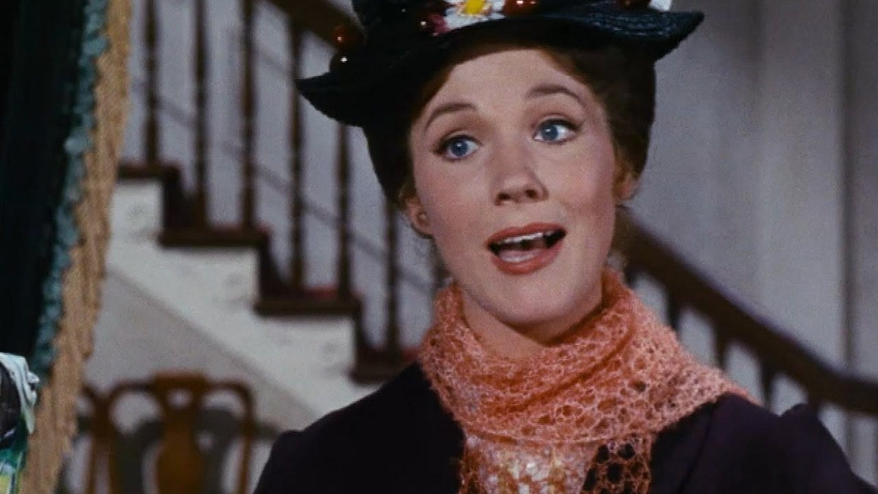 EXCLUSIVE: Julie Andrews Talks 'Mary Poppins' Sequel and Passing the  Umbrella to Emily Blunt - YouTube