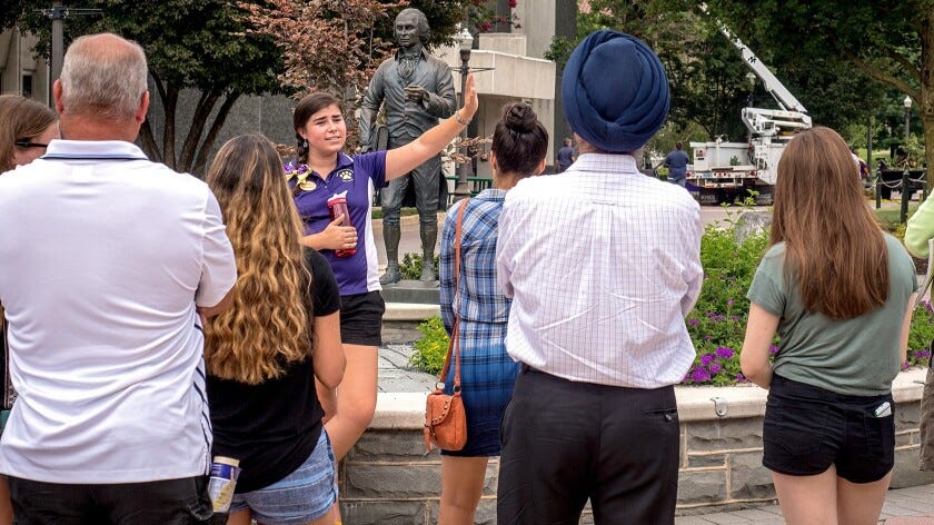 Tour Guides as an On-campus job for employment