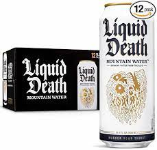 Amazon.com : Liquid Death Mountain Water, 16.9 oz. Tallboys (12-Pack) :  Everything Else