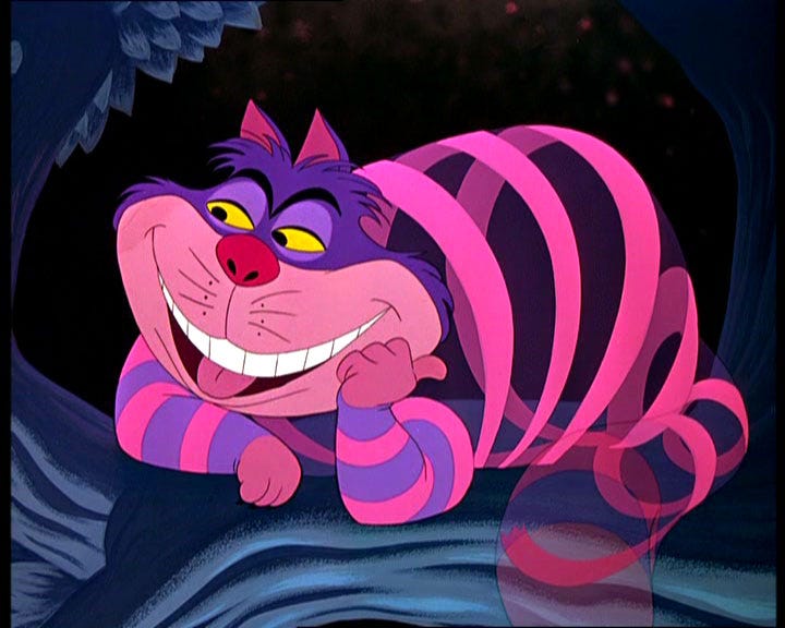 Cheshire Cat from Lewis Carrol's "Alice in Wonderland"