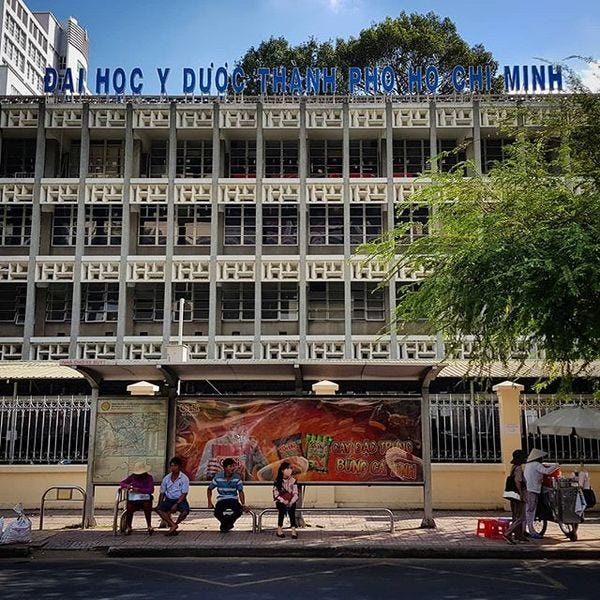 University of Medicine and Pharmacy of HCMC - a classic modernist building.