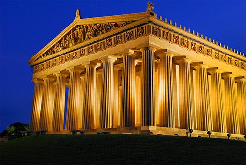 Parthenon at Dusk