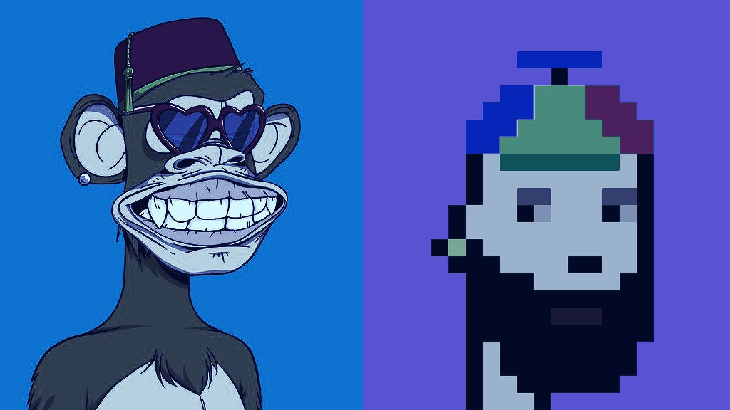 CryptoPunks and Bored Apes are among the most popular NFT collections around. Image: CryptoPunks/Bored Apes Yacht Club