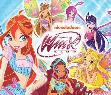 Image of the TV show winx main characters. 