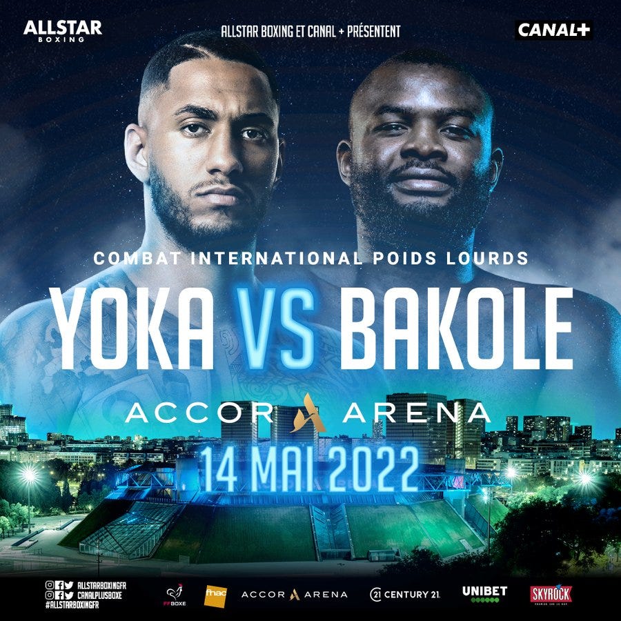 Tony Yoka vs Martin Bakole rescheduled for May 14 in Paris - Bad Left Hook