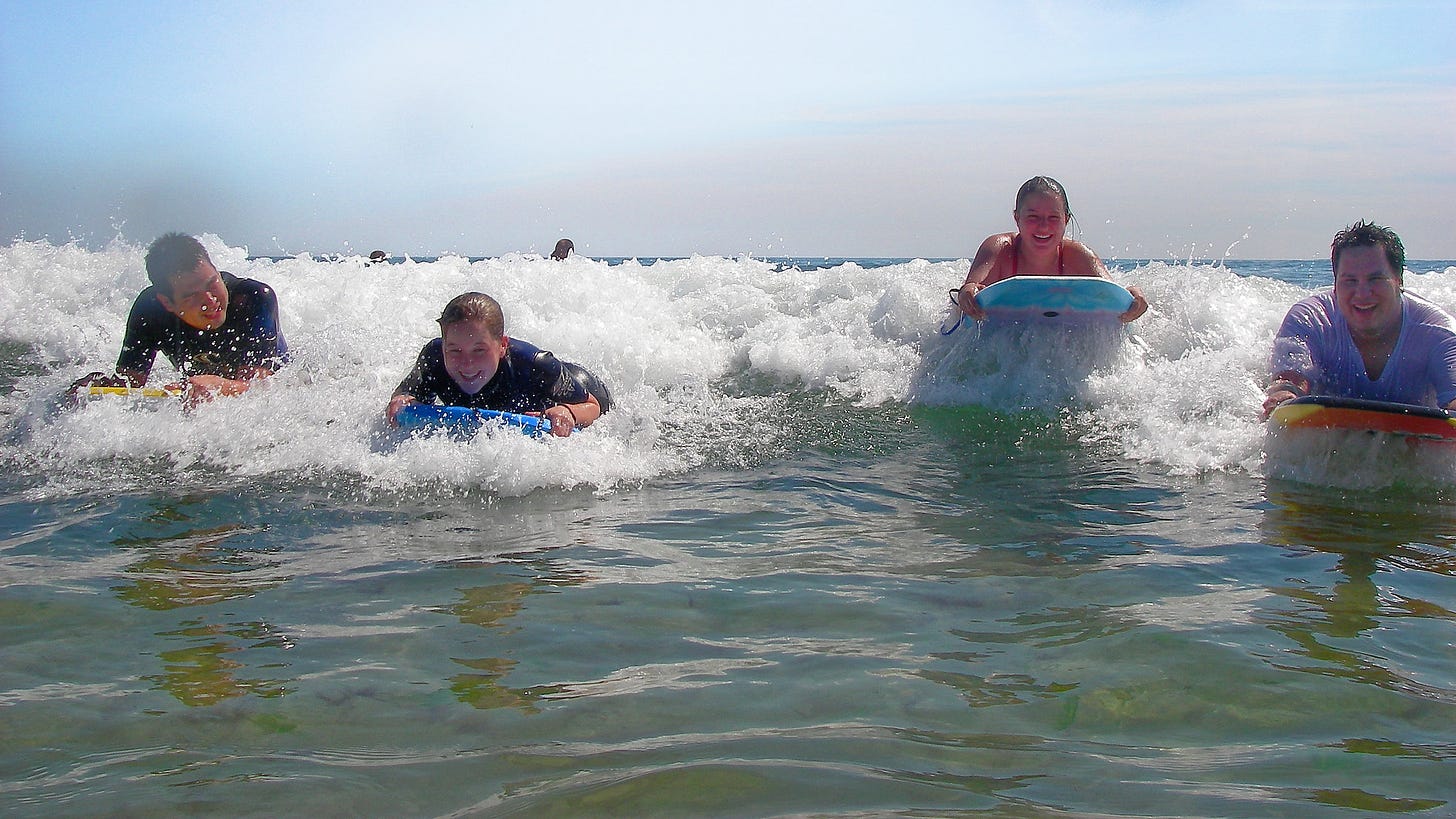 body surfers