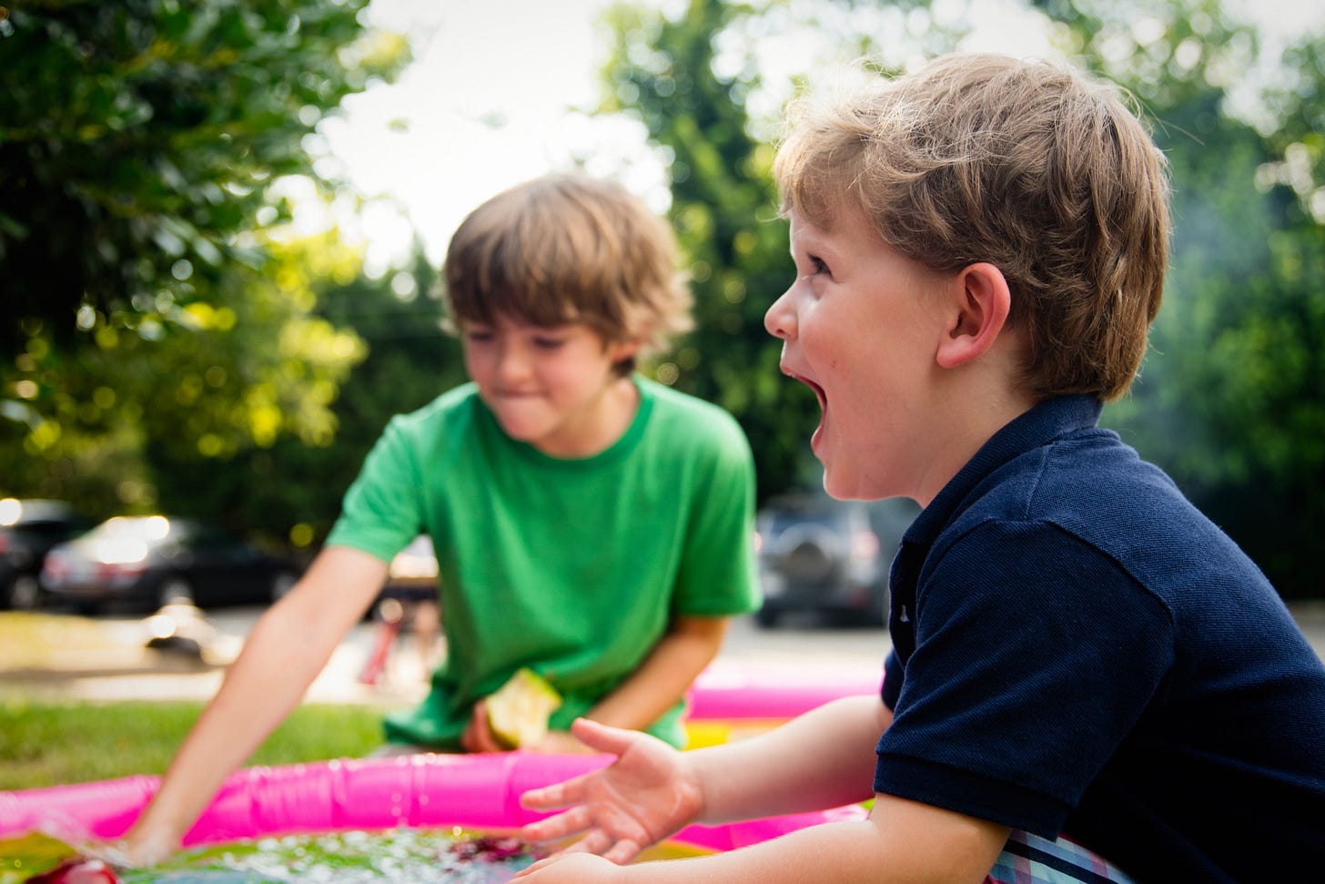 image of children at play for article by Larry G. Maguire