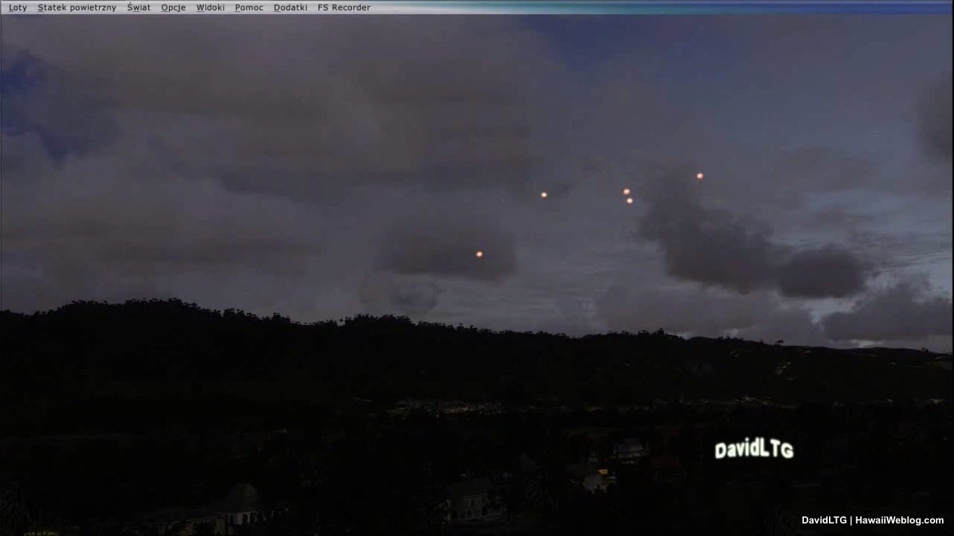 UFO Over Oahu - New Night Shot