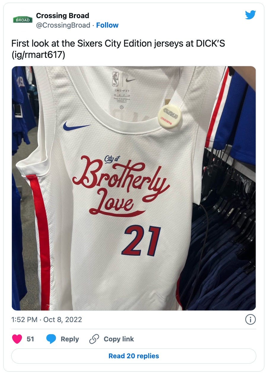 The Sixers' New City Edition Uniforms are Officially Official - Crossing  Broad