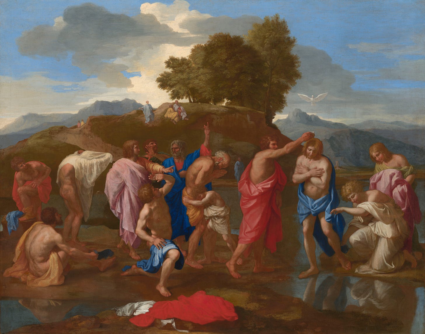 The Baptism of Christ, 1641/1642 by Nicolas Poussin