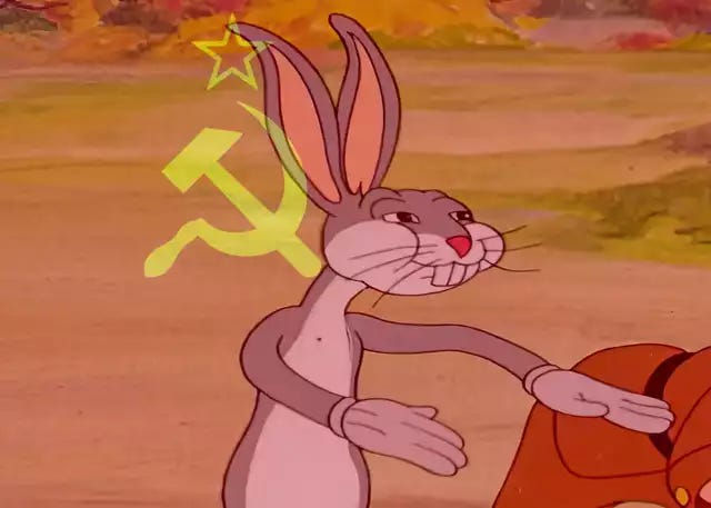 An attempted restoration of Nuestro Bugs Bunny (Communist Edition)  (3074x2194px) - Imgur