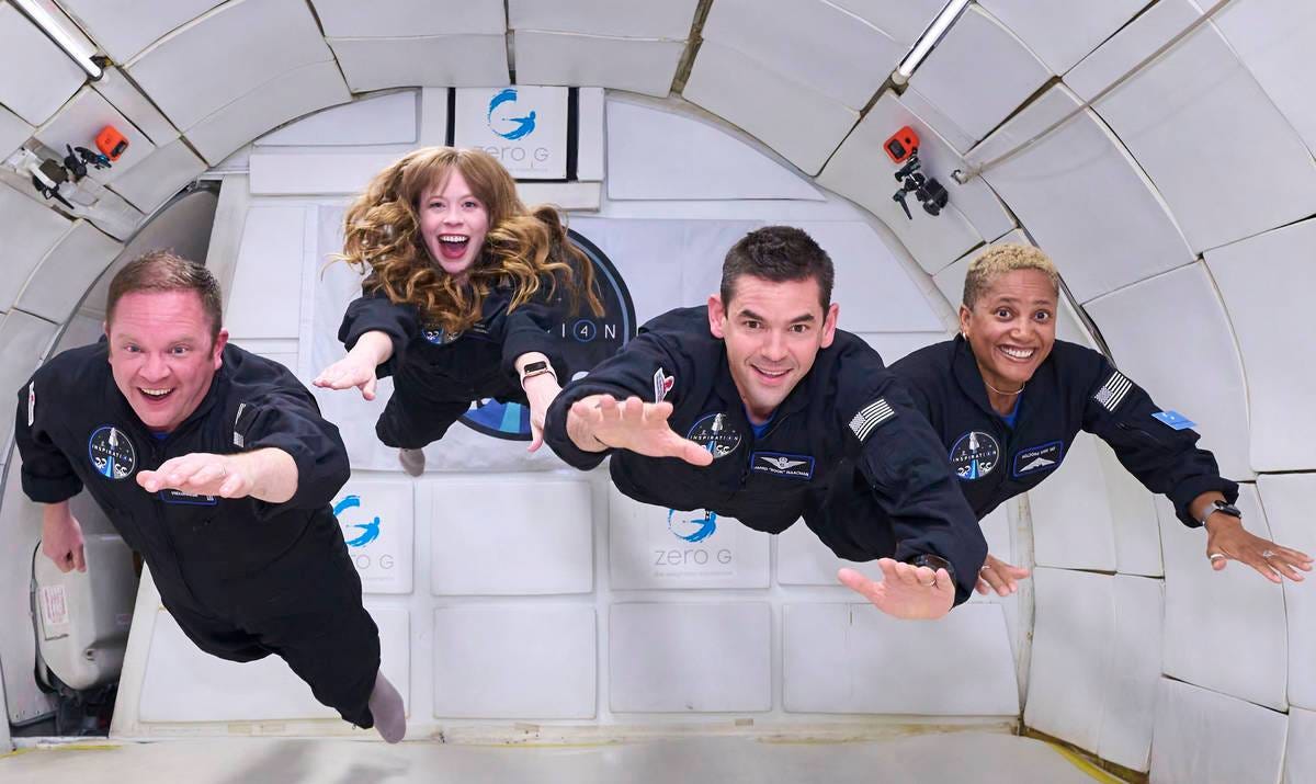 1st all-civilian SpaceX crew enjoys zero-G training in Las Vegas -  [your]NEWS