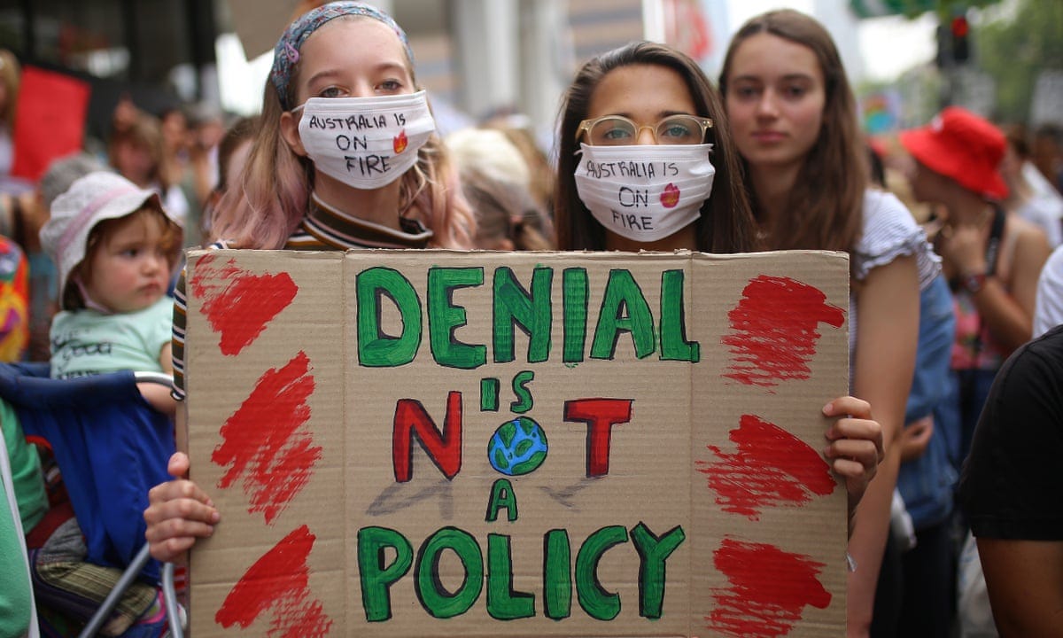 Climate change strike: thousands of school students protest over bushfires  | Protest | The Guardian