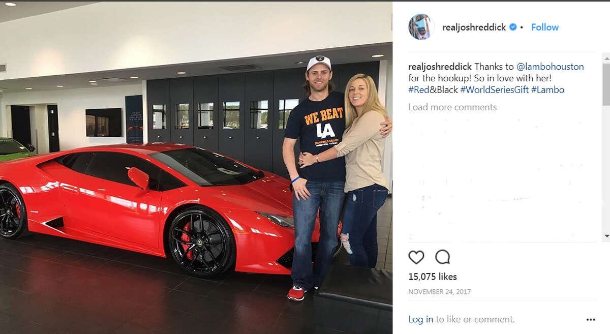 Josh Reddick ... Treated himself to a new Lamborghini. (Instagram)