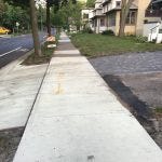 This property now has a driveway and a place to park off-street