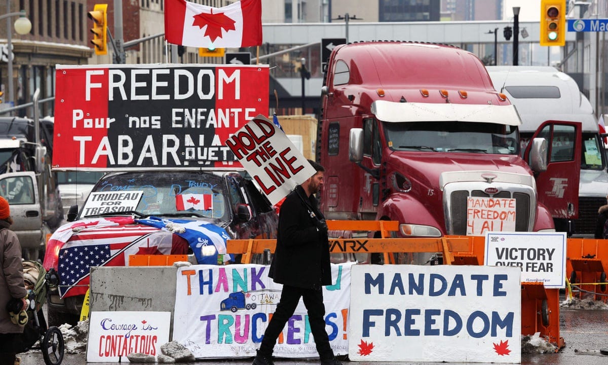 US 'freedom convoy' could disrupt Sunday's Super Bowl, officials warn | US  news | The Guardian