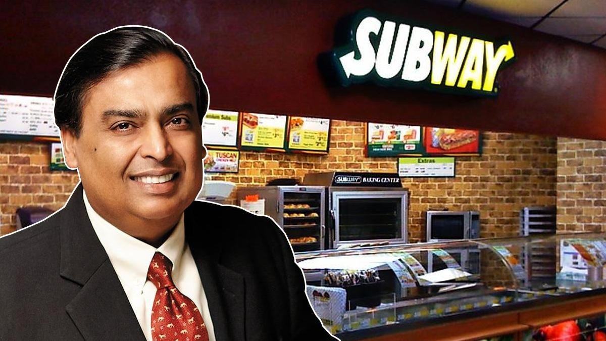 Reliance Retail in talks to buy Subway India for $200-250 mn - BusinessToday