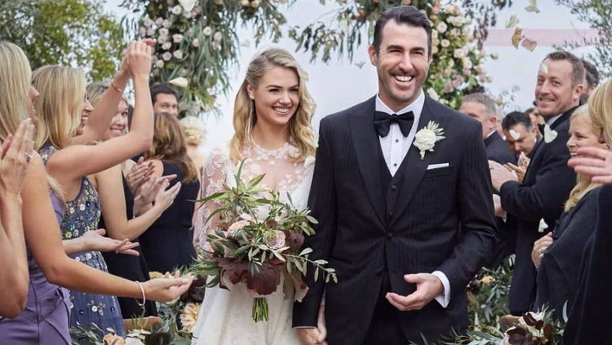 Astros ace pitcher Justin Verlander and supermodel Kate Upton tied the knot and the photos from their Tuscany wedding have finally made their way to the internet.