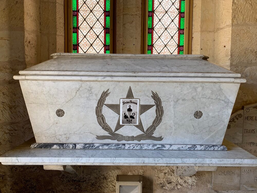 Sarcophagus inside the San Fernando Cathedral, San Antonio, Texas © 2020 by Derrick G. Jeter