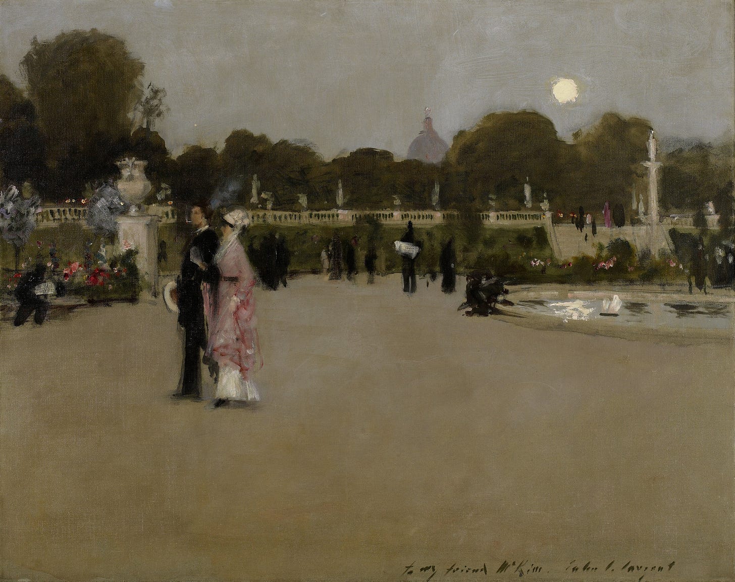 Luxembourg Gardens at Twilight (1879)