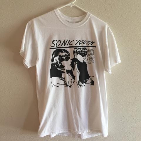 Sonic Youth Goo tee, vintage. Sourced from depop.com