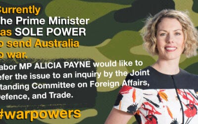 Alicia Payne on war powers reform