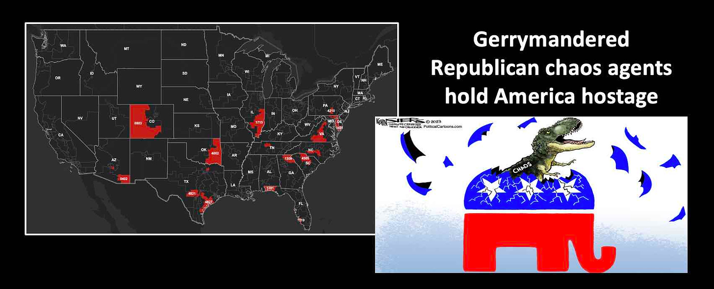 Mapping how gerrymandering lets Republican chaos agents hold America hostage