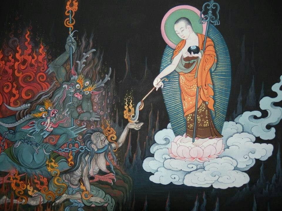 Four heroic incarnations of Ksitigarbha, the &quot;Earth Store&quot; Bodhisattva