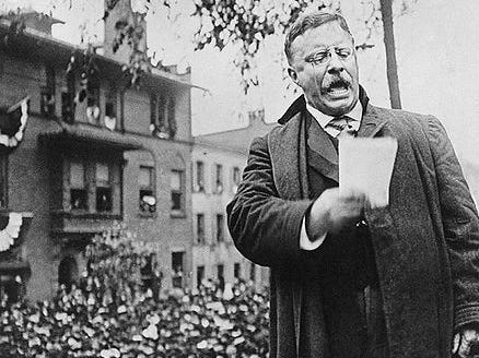Teddy Roosevelt once delivered an 84-minute speech after getting shot -  Business Insider