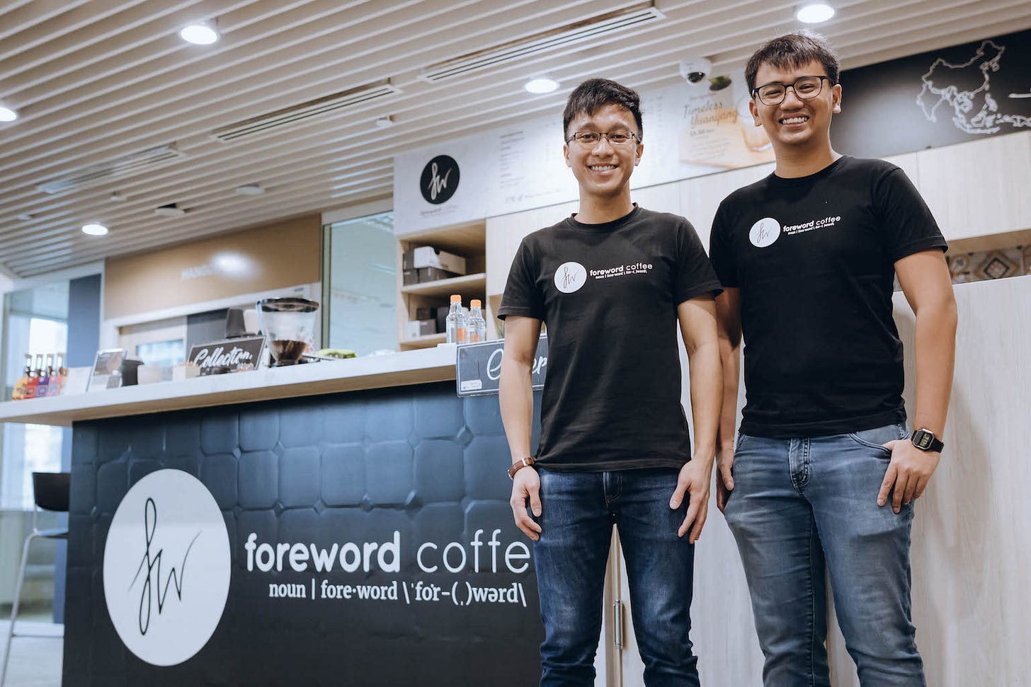 Lim Wei Jie and Nadi Chan of Foreword Coffee Lim Wei Jie and Nadi Chan of Foreword Coffee