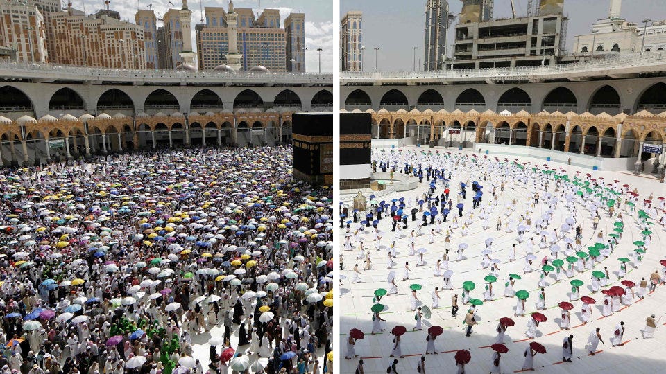 Saudi Arabia Holds Modest Hajj in Mecca Amid Coronavirus Worries - WSJ