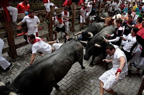 2017 running of the bulls in Pamplona - Daily Press
