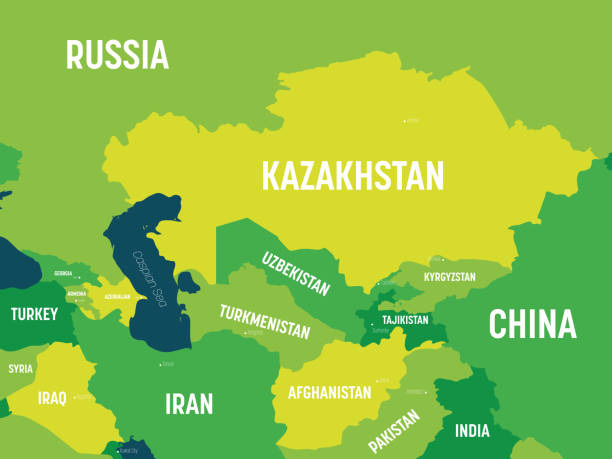 Kazakhstan In Asia Map / Map Of Asia / Ethnic kazakhs, a ...