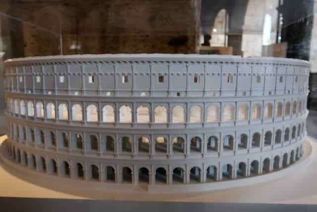 colosseum model from museum