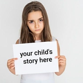 May be an image of child and text that says 'your child's story here'