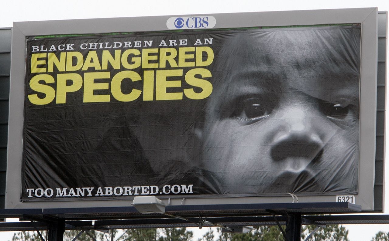 An anti-abortion billboard in Atlanta in 2010.