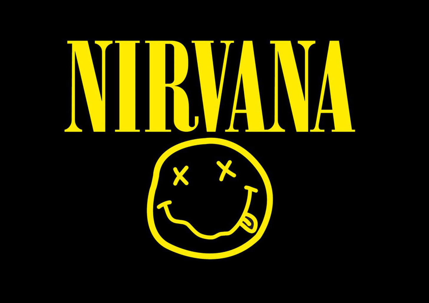 Nirvana logo with smiley face