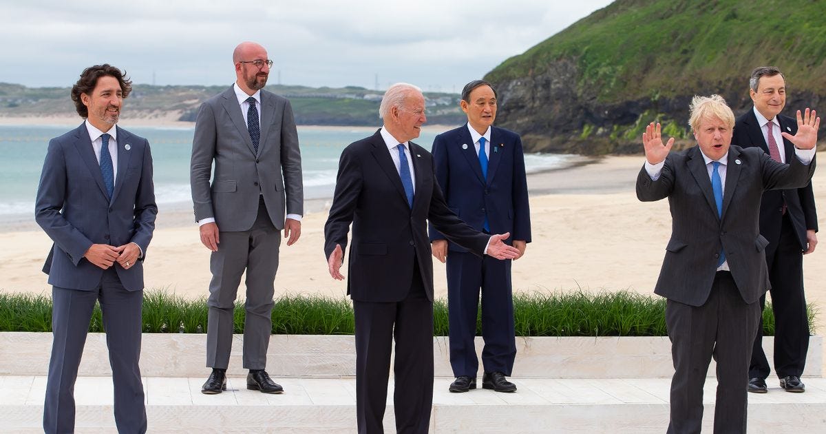 Key moments from the G7 Summit's first day in Cornwall ...