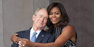 President George W. Bush Talks His and Michelle Obama's Bipartisan  Friendship