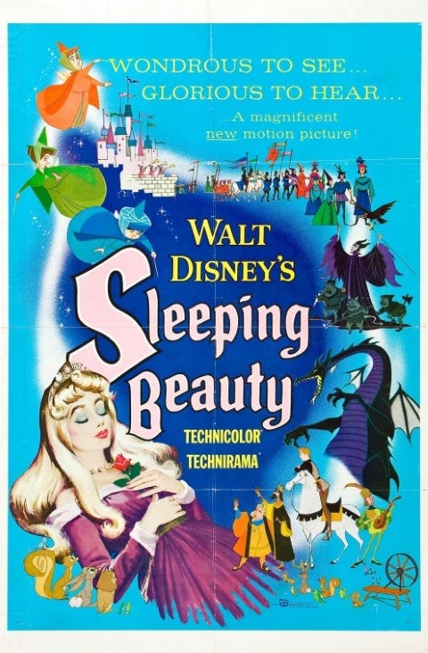 Original theatrical release poster for Walt Disney's Sleeping Beauty