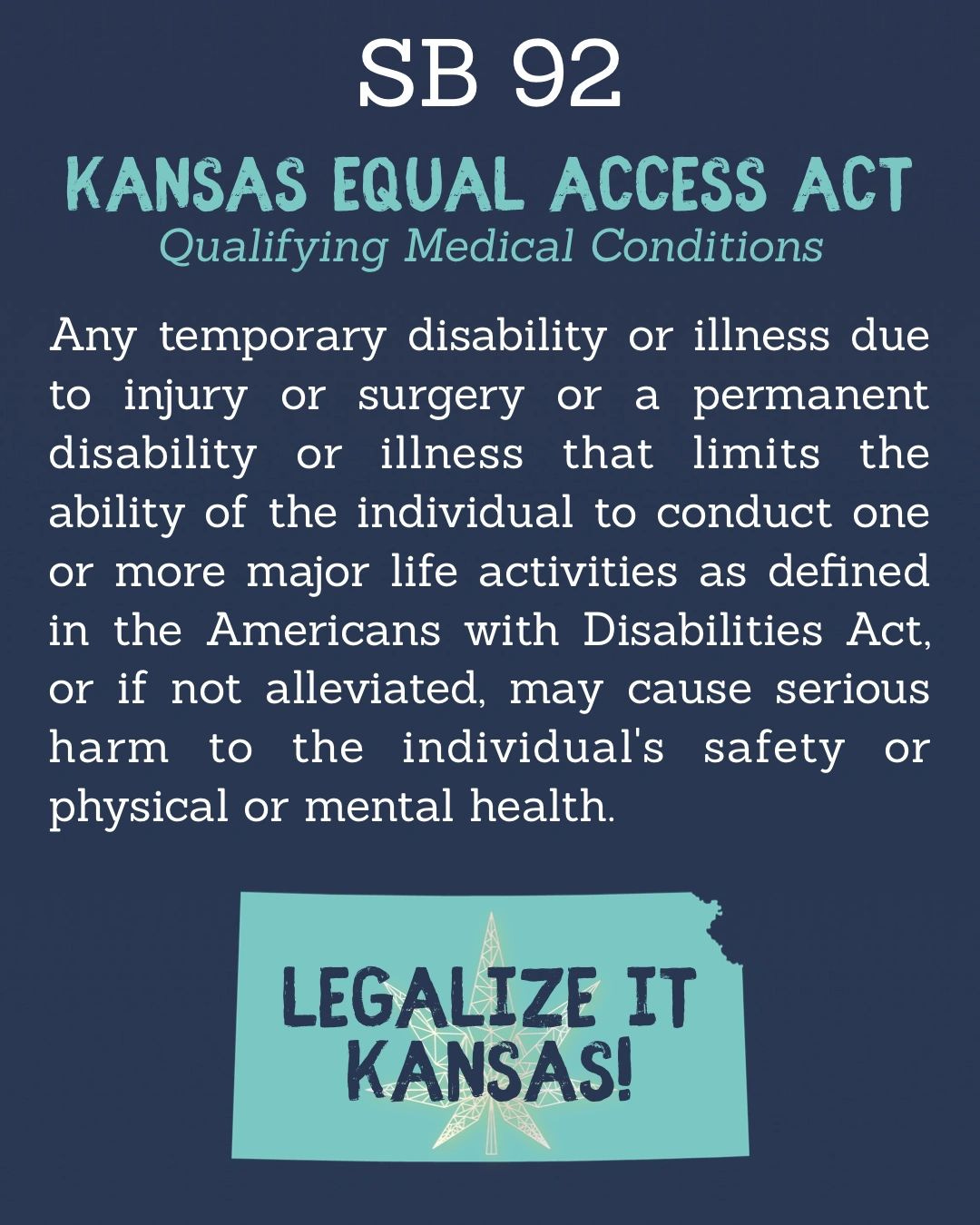 Kansas Equal Access Medical Marijuana 