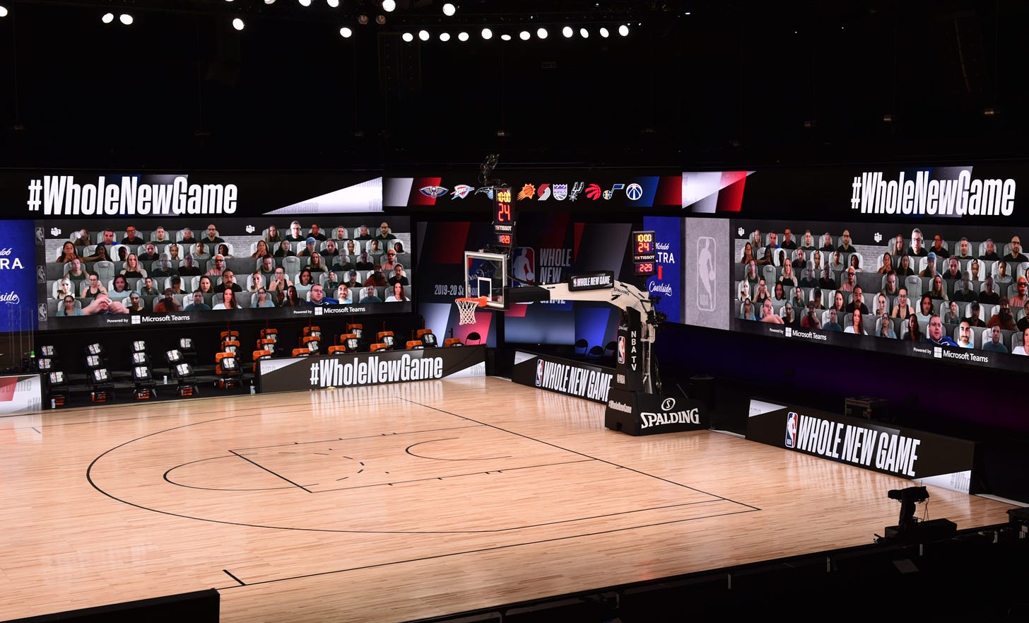 NBA virtual fans: creative way to generate enthusiasm inside bubble