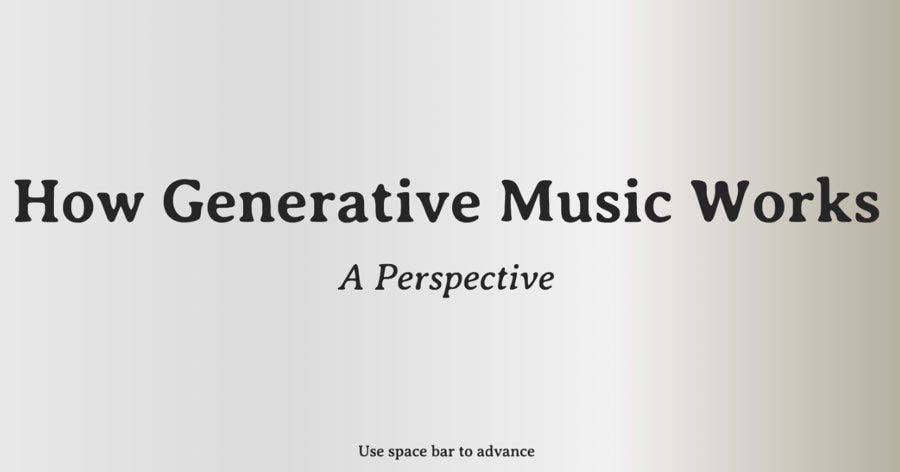 How generative music works