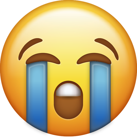 Loudly Crying Emoji [Free Download iPhone Emojis] | Emoji Island