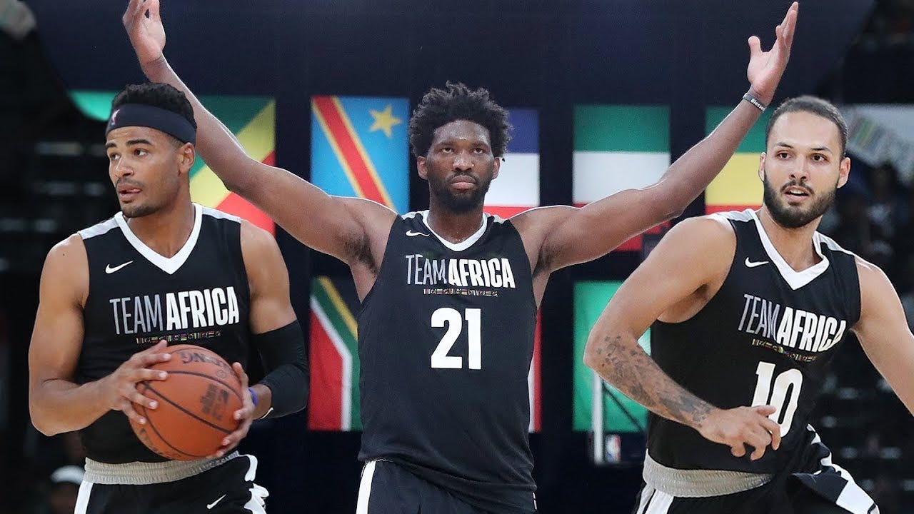 Team Africa TOP PLAYS In NBA Africa Game 2018 - YouTube