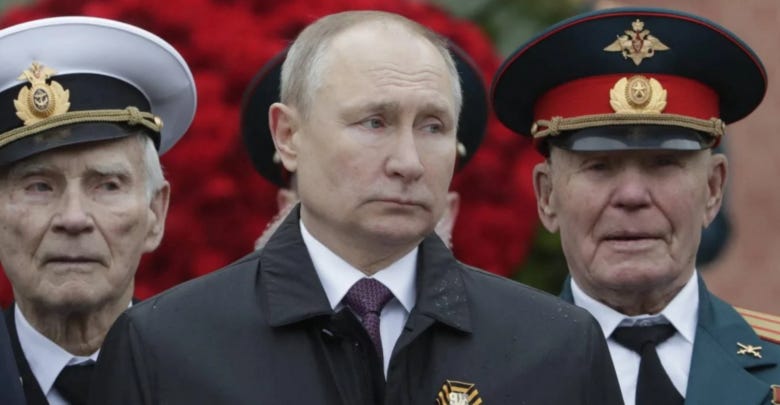 Russian President Vladimir Putin during military parade