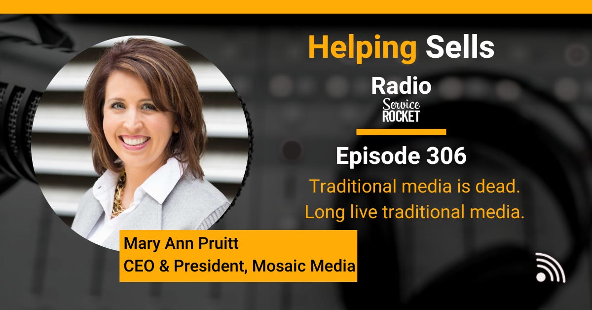 Mary Ann Pruitt CEO Mosaic Media on Helping Sells Radio Bill Cushard 