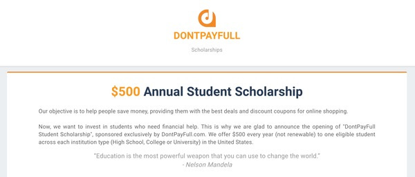 https://www.dontpayfull.com/page/scholarships